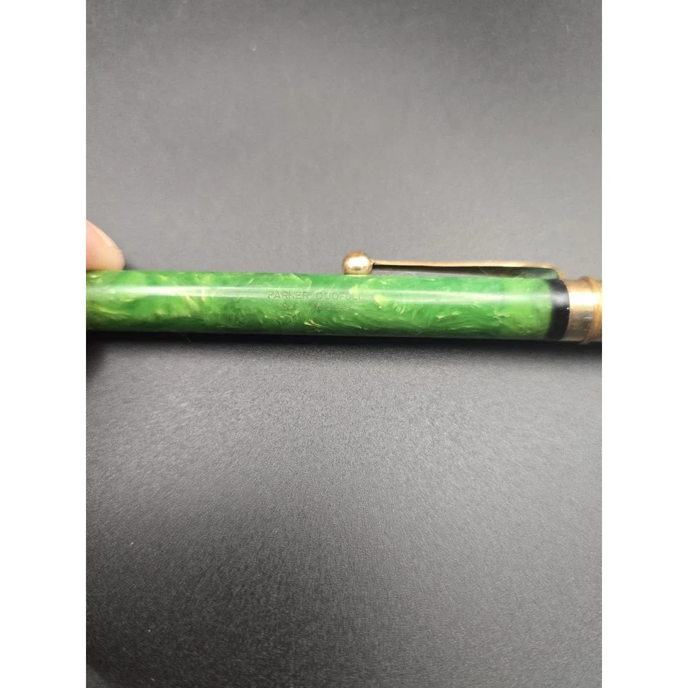 1920s Parker Duofold Jade Green Mechanical Pencil Clip Model Vintage USA